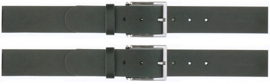 Ledergürtel 240073 40mm für Jeans schwarz braun marine 140cm | Schwarz
