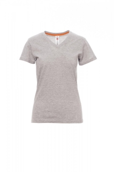 PAYPER V-neck Lady Melange T-shirts 155gr Jersey Mit 7%viskose 